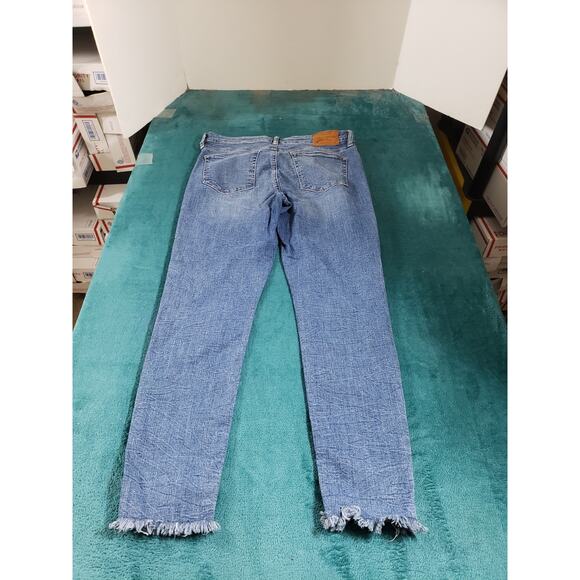 Lucky Brand Jeans Size 8 Womens Blue Stretch Pant Denim Mid Rise Ava Skinny - Picture 11 of 14